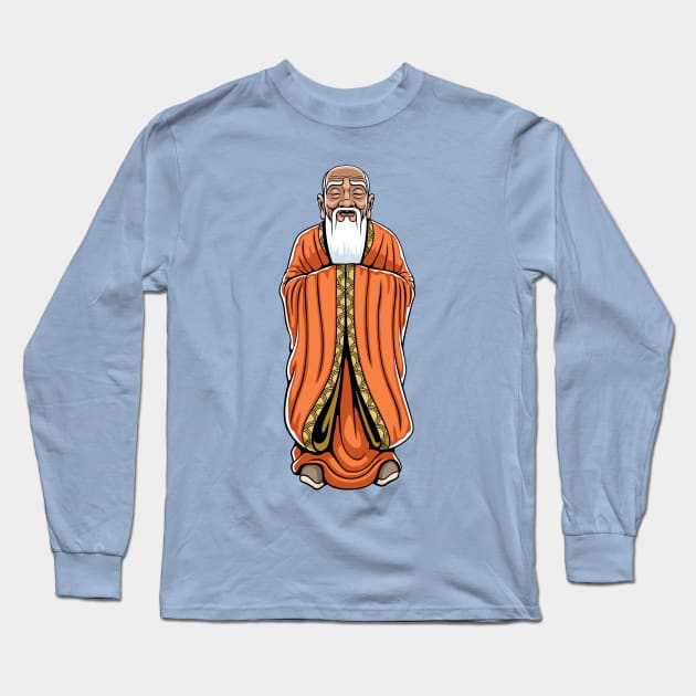 Wise Man Long Sleeve T-Shirt by Malchev
